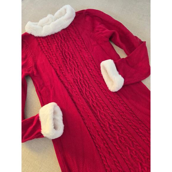 Gymboree Red Fairisle Gingerbread Sweater Dress - Picture 5 of 9